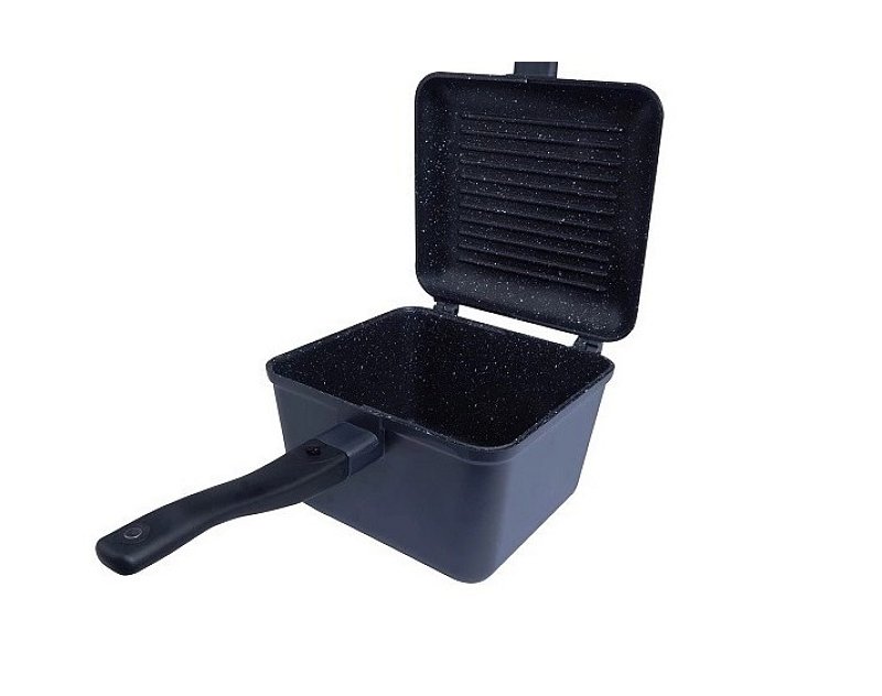 Ridge Monkey Panvica Connect Deep Pan and Griddle XL Granite Edition